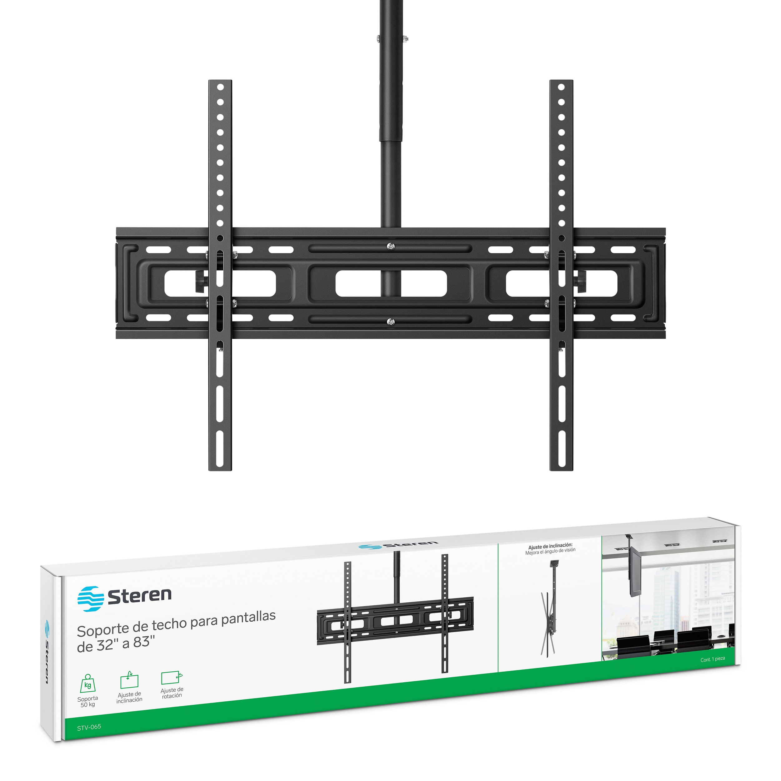 Soporte de techo Steren para pantallas de 32" a 83" STV-065