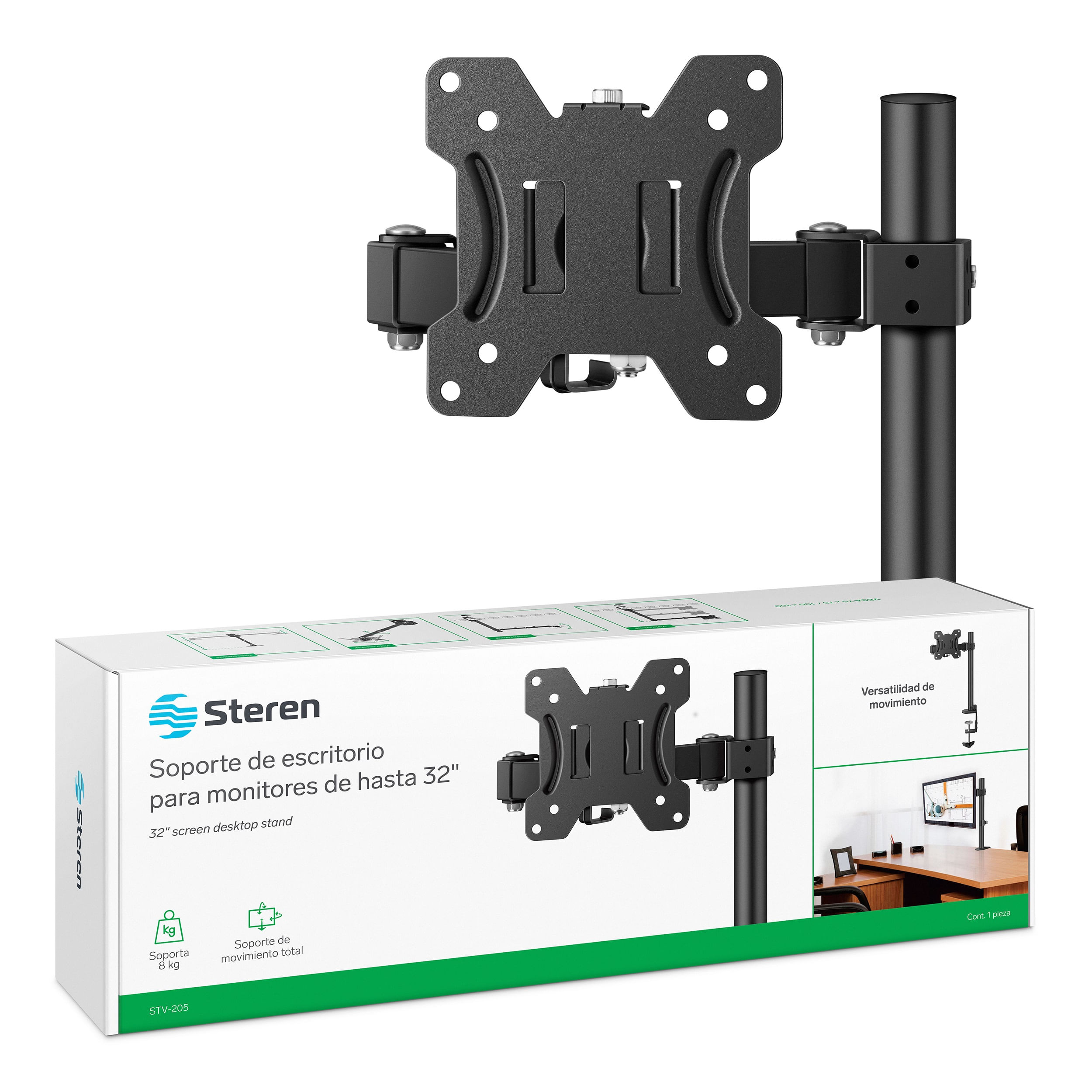 Soporte de escritorio Steren para monitores de hasta 32" STV-205