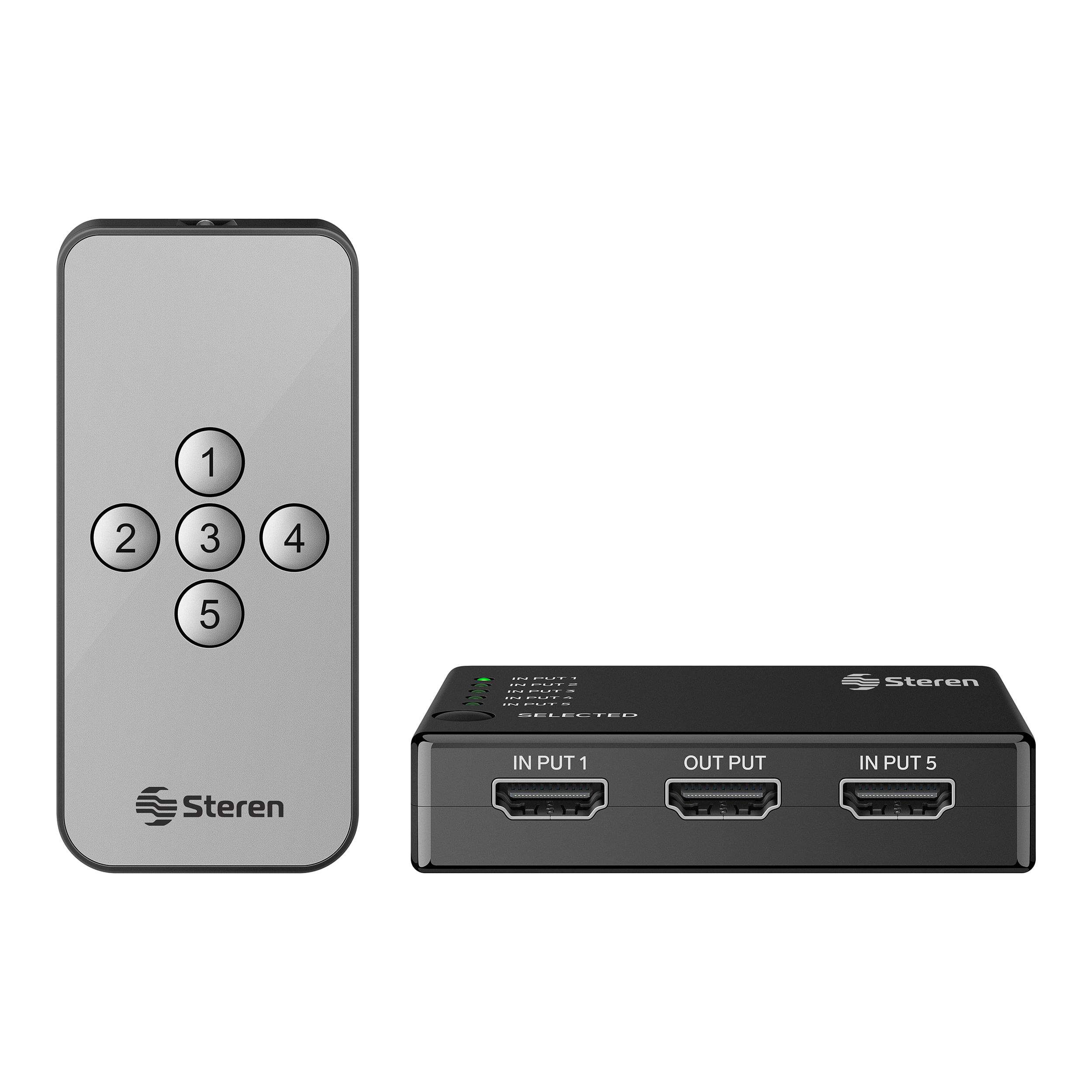 Selector HDMI Steren de 4 entradas con control remoto 200-385