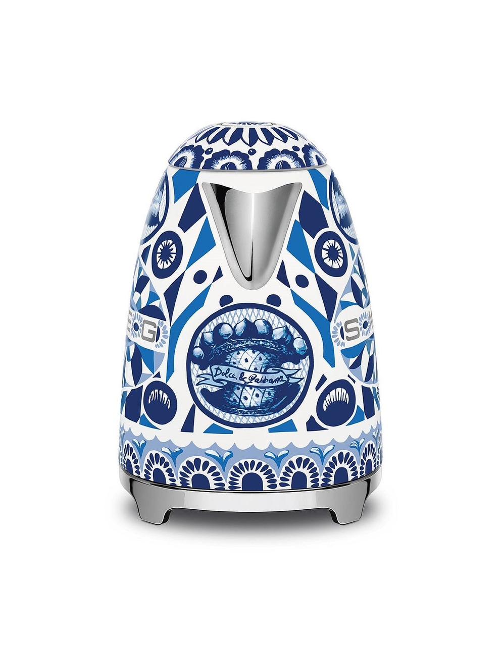 Hervidor Smeg de agua de temperatura fija estilo retro de los años 50 D&G Blu Mediterráneo