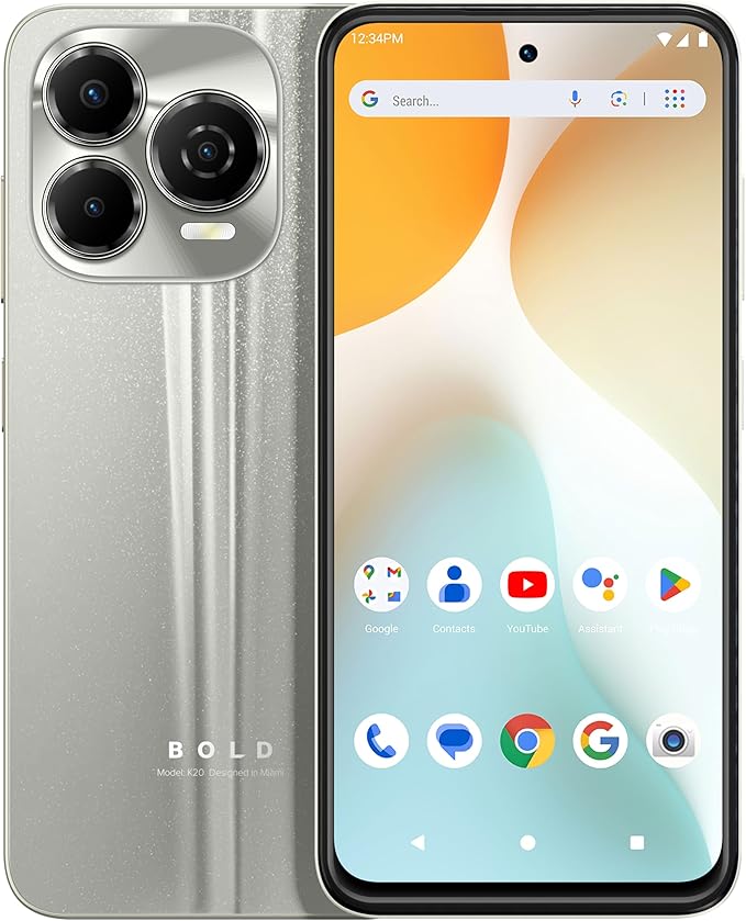Celular Blu Bold K20 4 + 10 + 256GB DS plateado