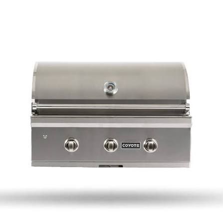Parrilla Coyote empotrada de 34" C-Series con 3 quemadores Infinity Burners
