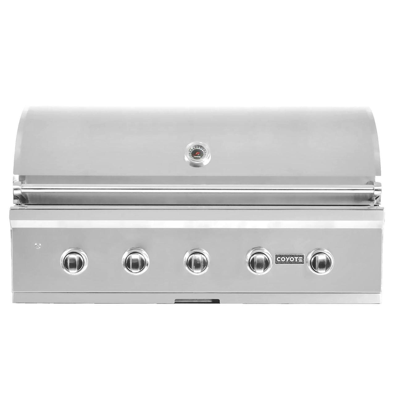 Parrilla Coyote empotrada de 42" C-Series con 5 quemadores Infinity Burners
