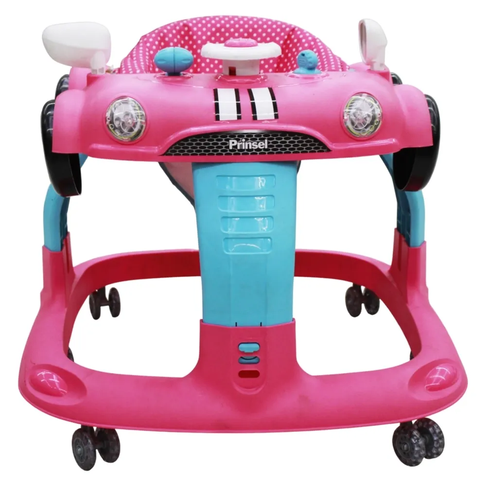 Andadera Auto Luxe Rosa