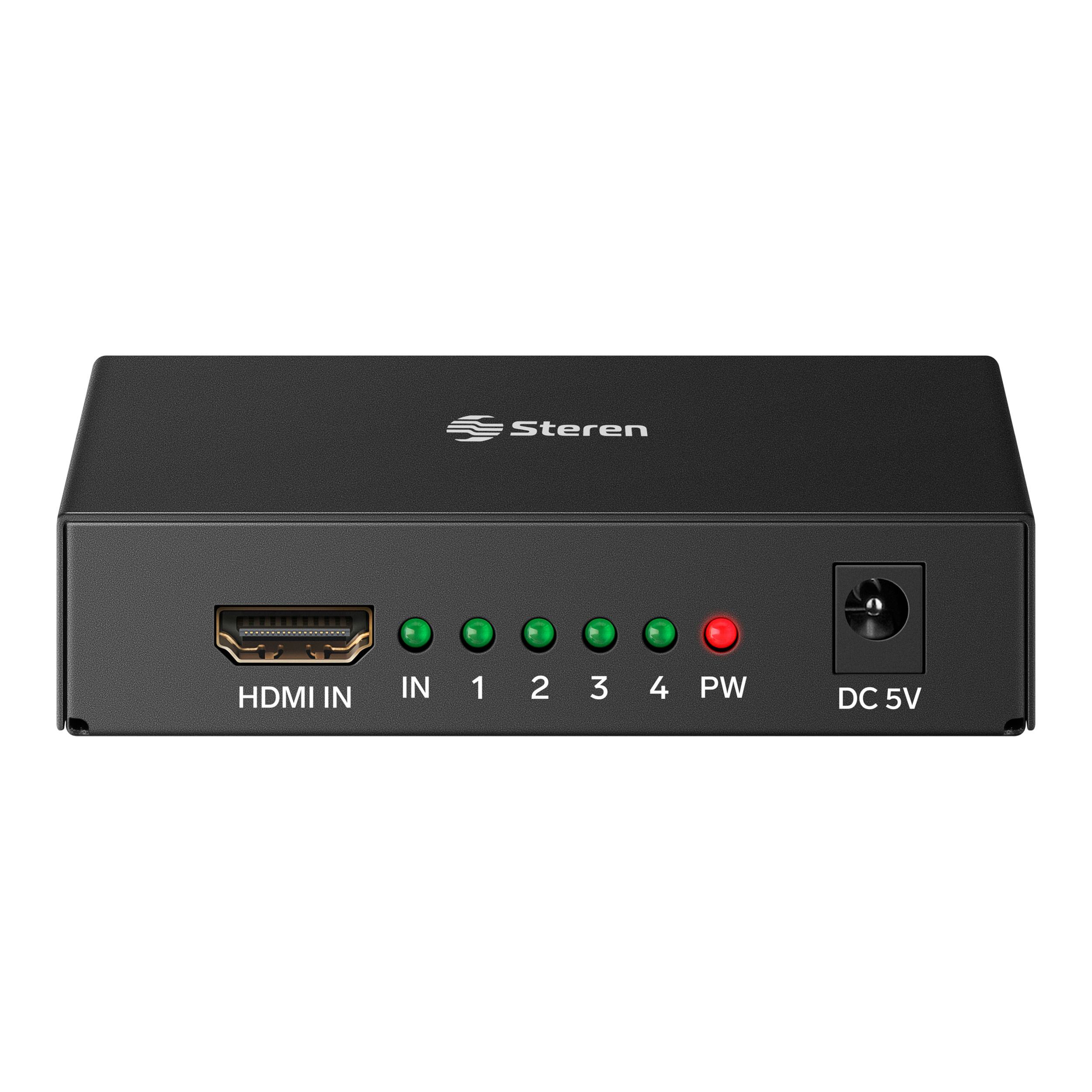 Splitter Steren con amplificador HDMI UHD 4K de 4 salidas BOS-404