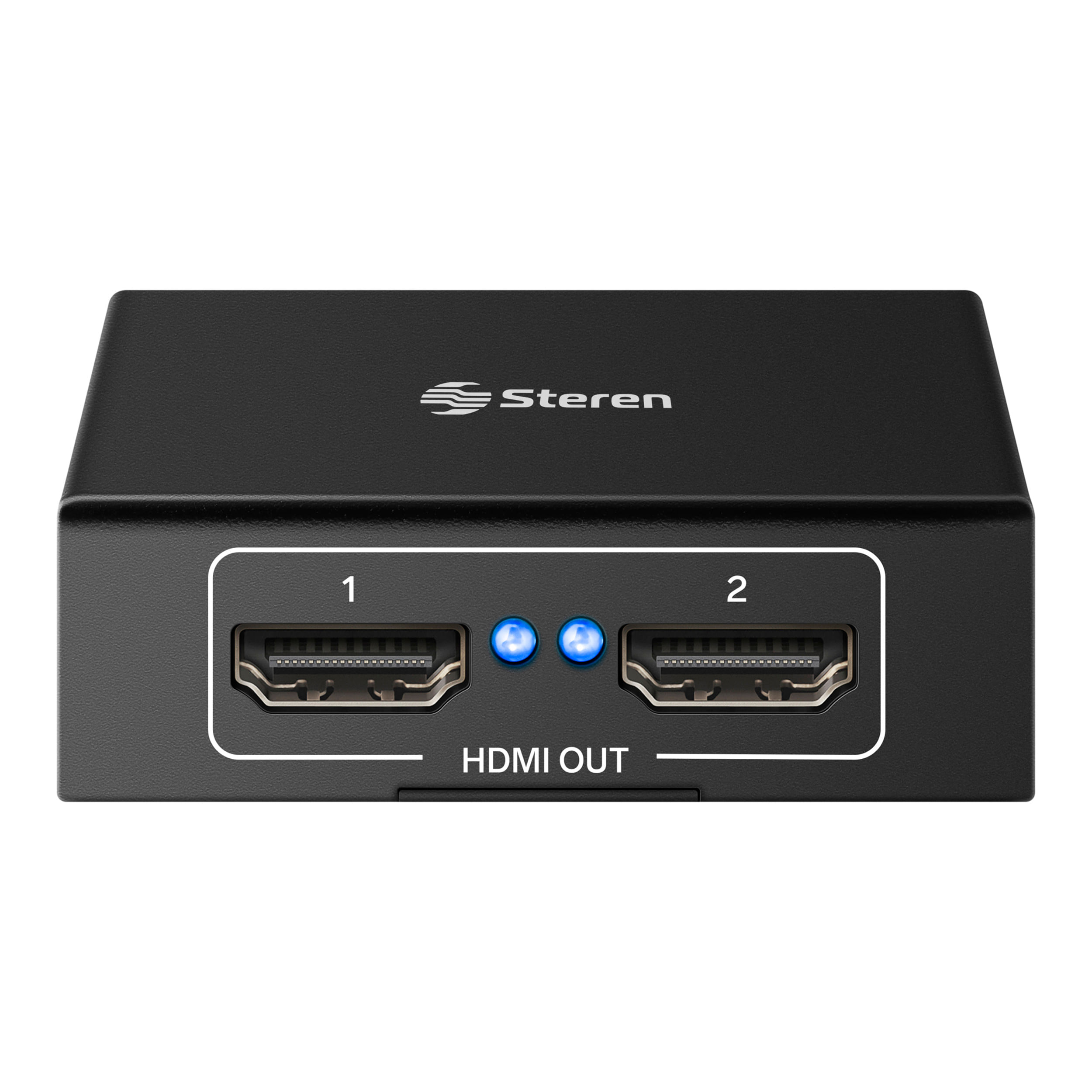 Splitter Steren con amplificador HDMI UHD 4K de 2 salidas BOS-402