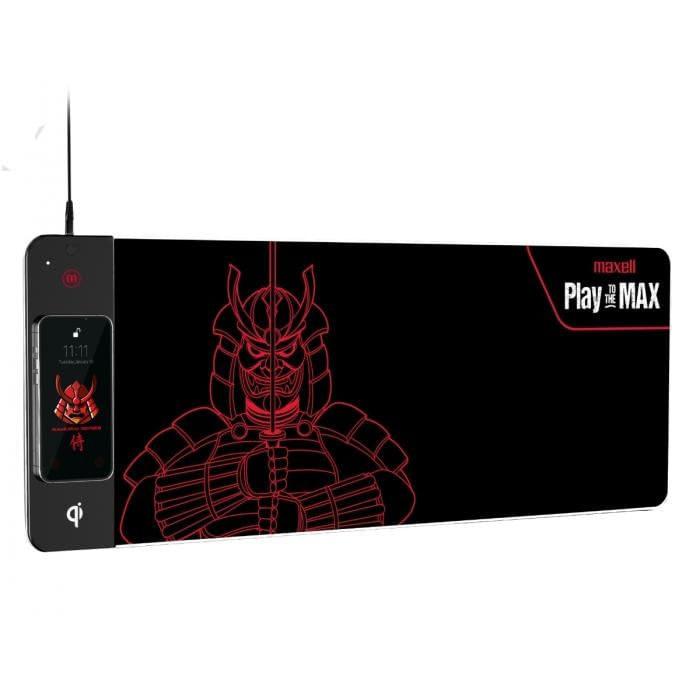 Mouse pad Maxell Gaming QI Iluminado RGB CA-QIPAD