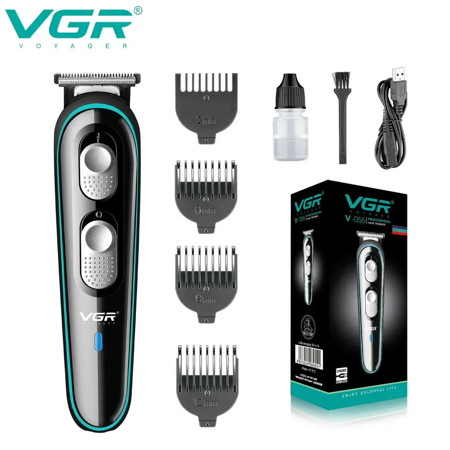 Rasuradora recargable por USB con indicador LED modelo V-055