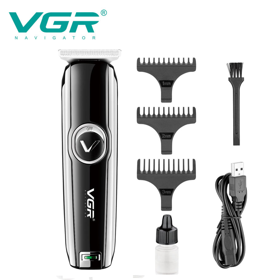 Rasuradora inalámbrica recargable por USB con indicador LED modelo V-168