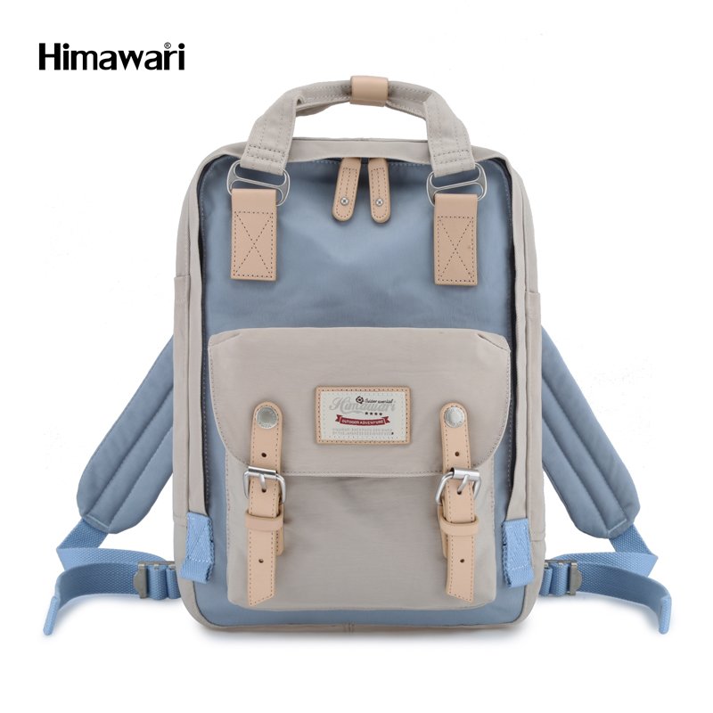 Mochila Himawari para notebook modelo 188L-30 celeste y crema
