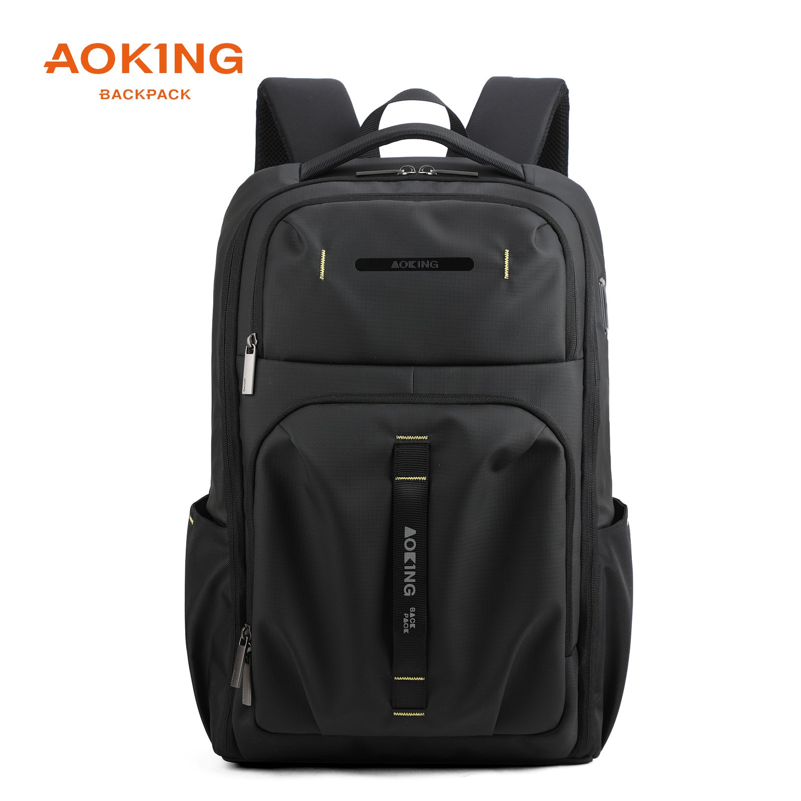 Mochila Aoking con amplios compartimientos modelo SN2640 negro