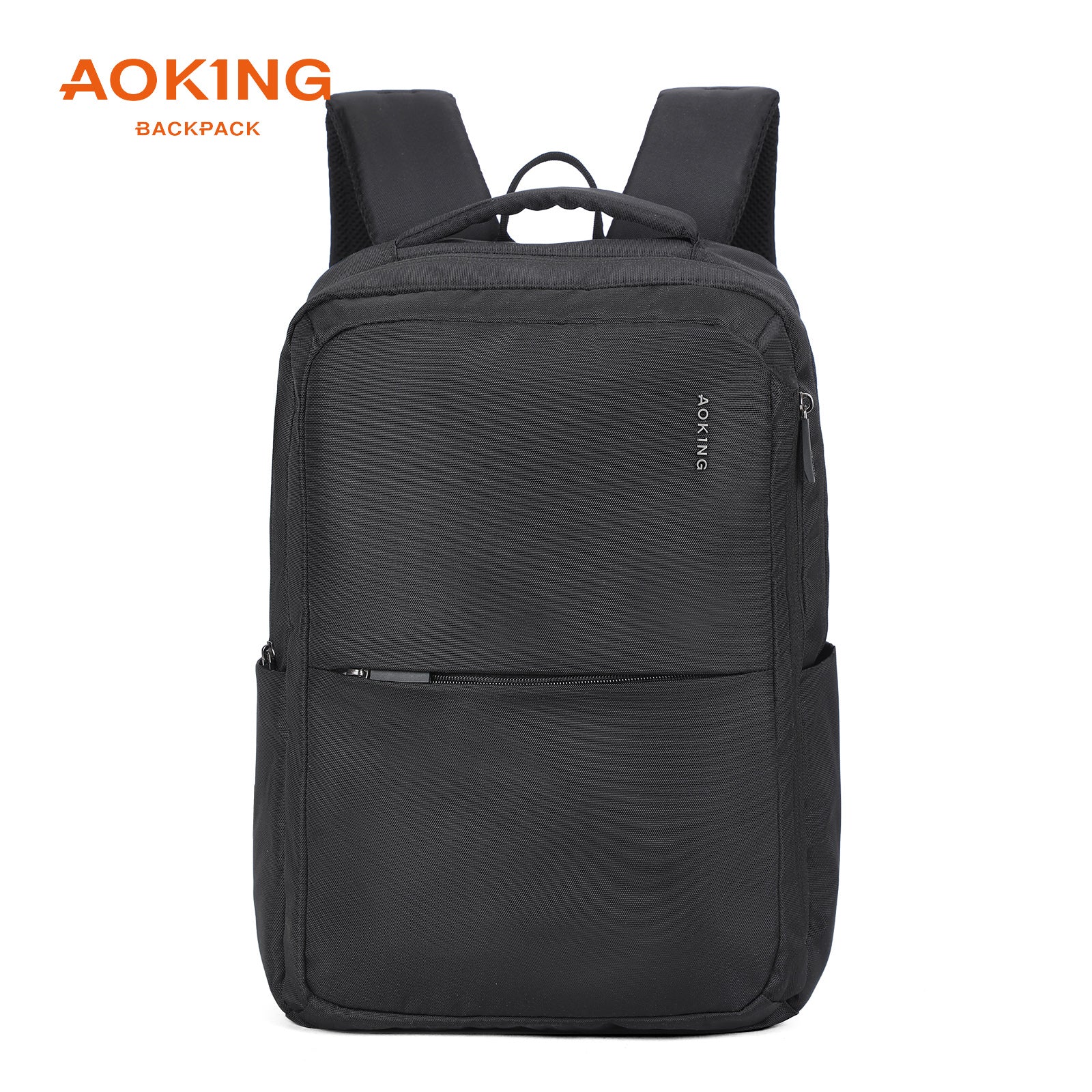 Mochila Aoking espaciosa con bolsillos laterales modelo SN2105-12 negro