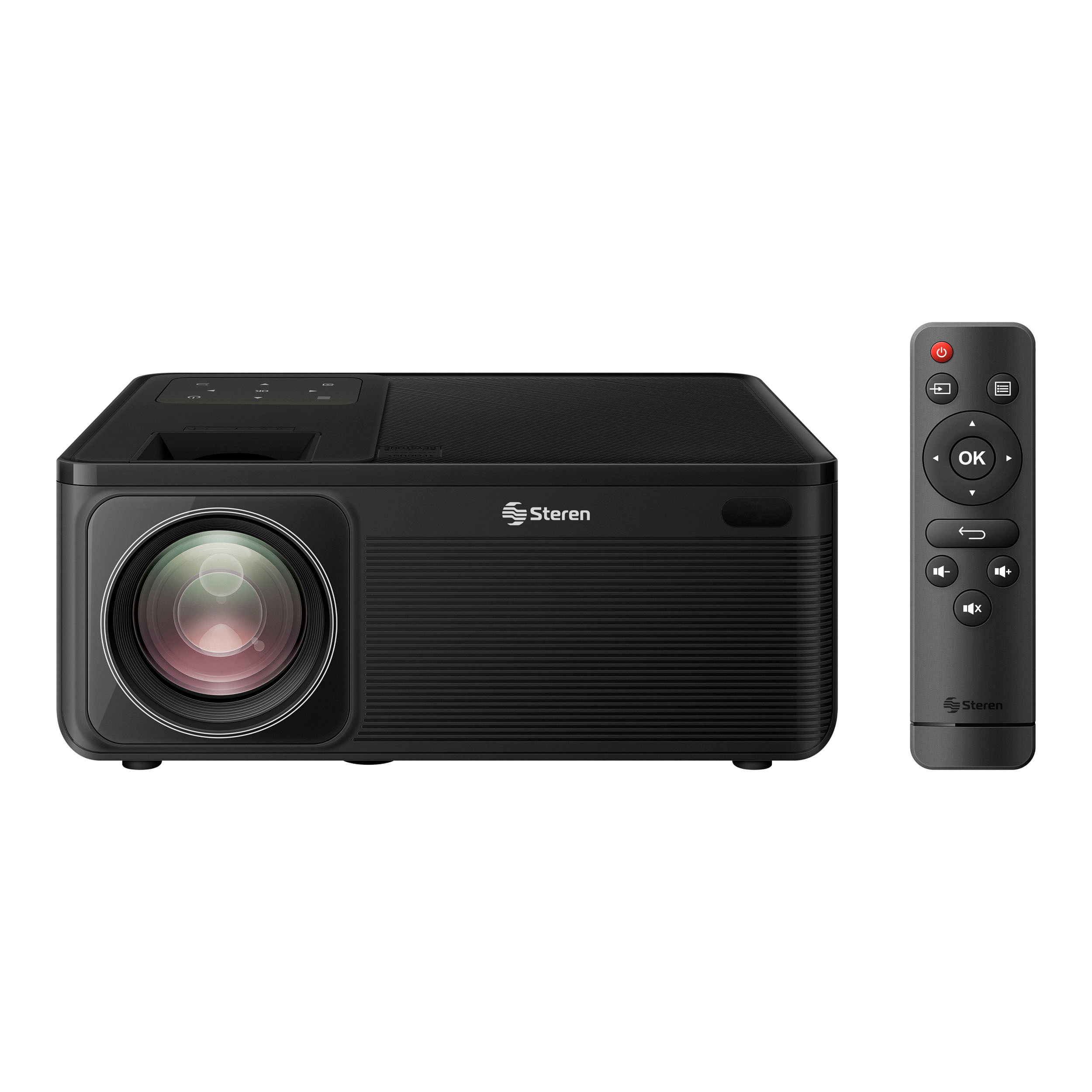 Proyector Steren multimedia Full HD de 18 600 lm 600 ANSI con función espejo y Bluetooth P…