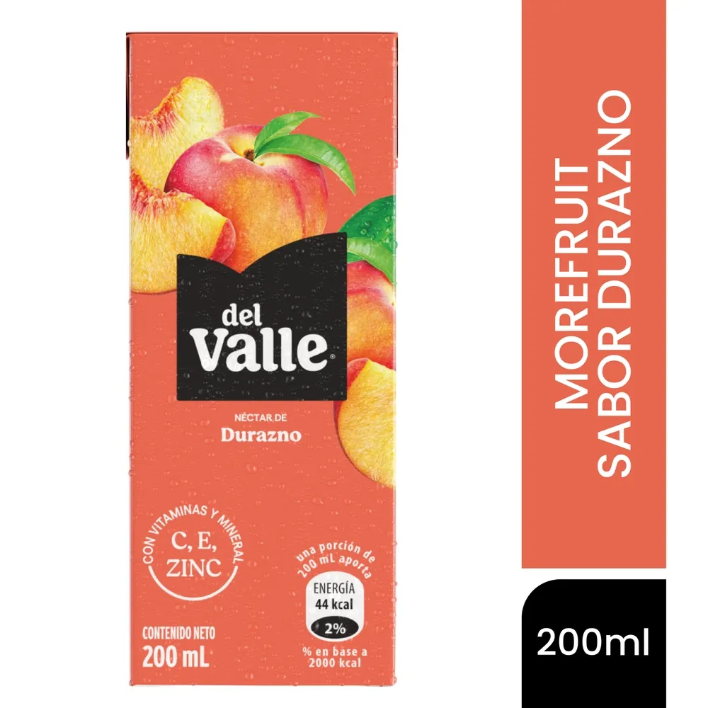 Néctar Del Valle Morefruit sabor Durazno - 200 ml