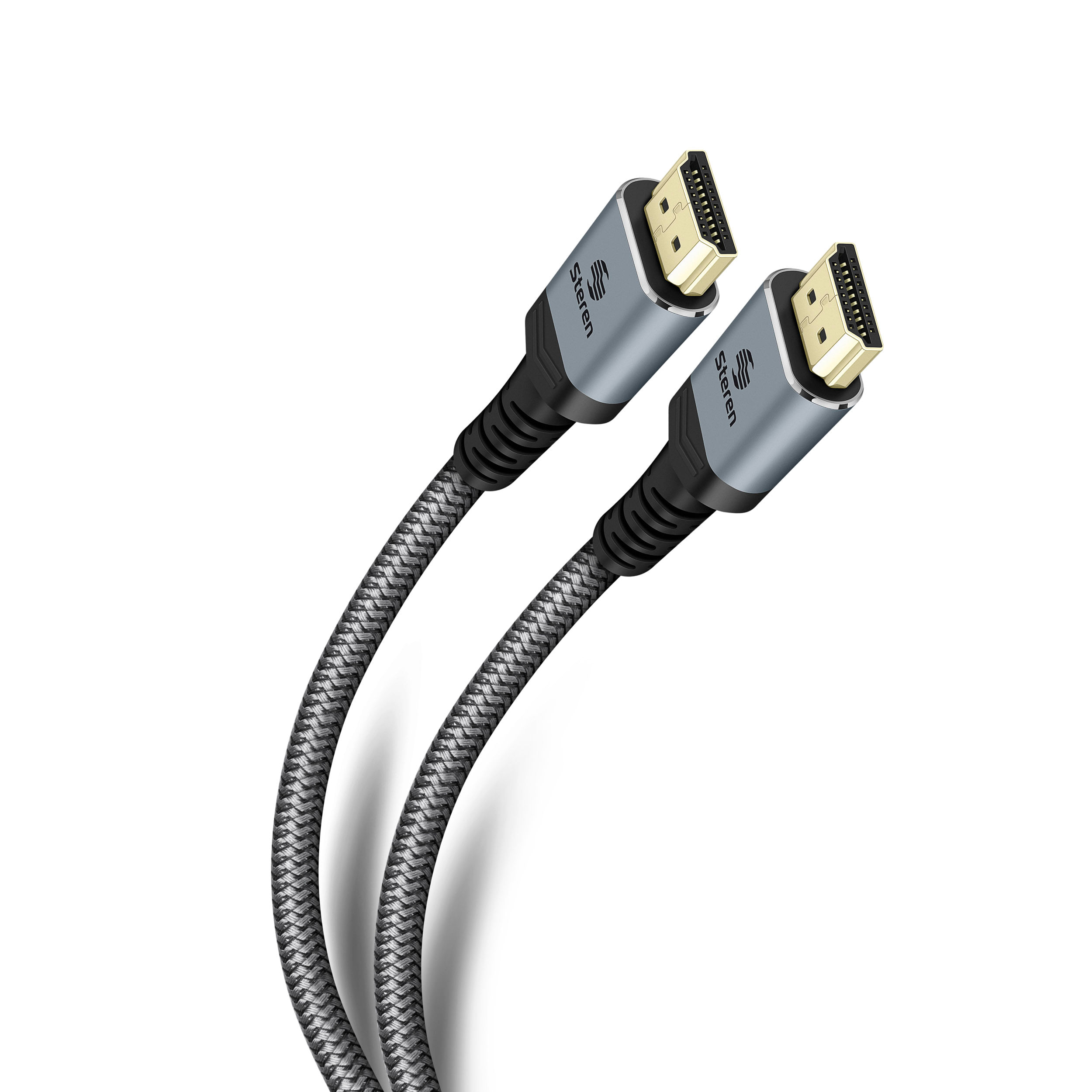 Cable Steren HDMI 4K con filtros de ferrita y cable tipo cordón de 15 m 299-835