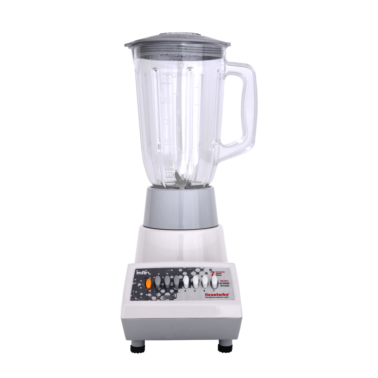 Licuadora MAN LPP-5071 550 W 1.5 L 7 velocidades vaso plástico + función hielo