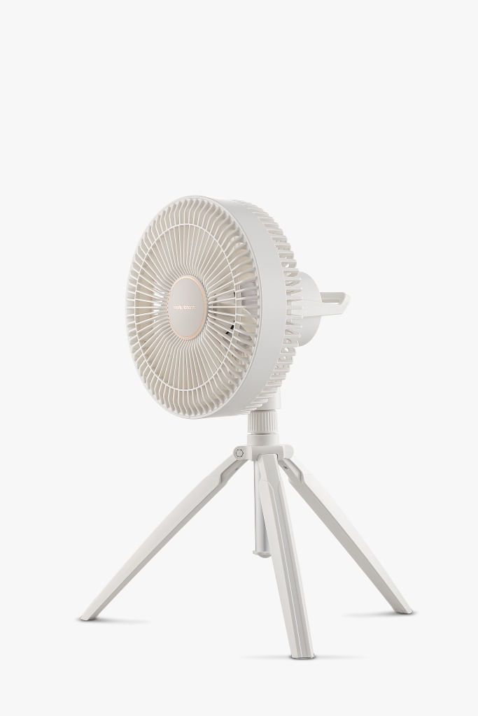 Ventilador Morphy Richards blanco inalámbrico con luz incorporada