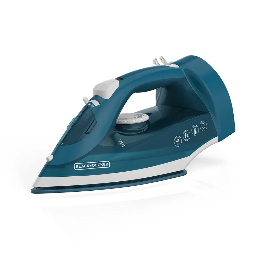 Plancha Black and Decker de vapor con cable retráctil
