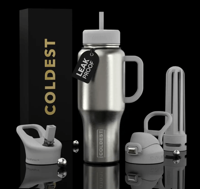 Pachón Coldest Hand Bottle Polished Steel 36 oz
