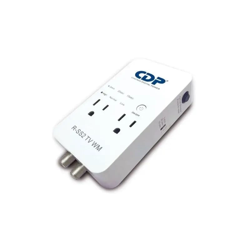 Supresor CDP R-SS2TV-WM 1800 W 6 salidas estación de poder ultra compacta protección Coaxi…