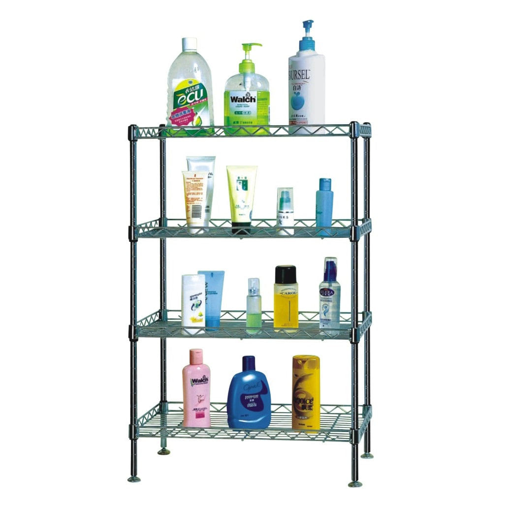 Mini estantería Wire Shelf de metal 4 niveles 45x25x70 cm modelo CJ-C1036