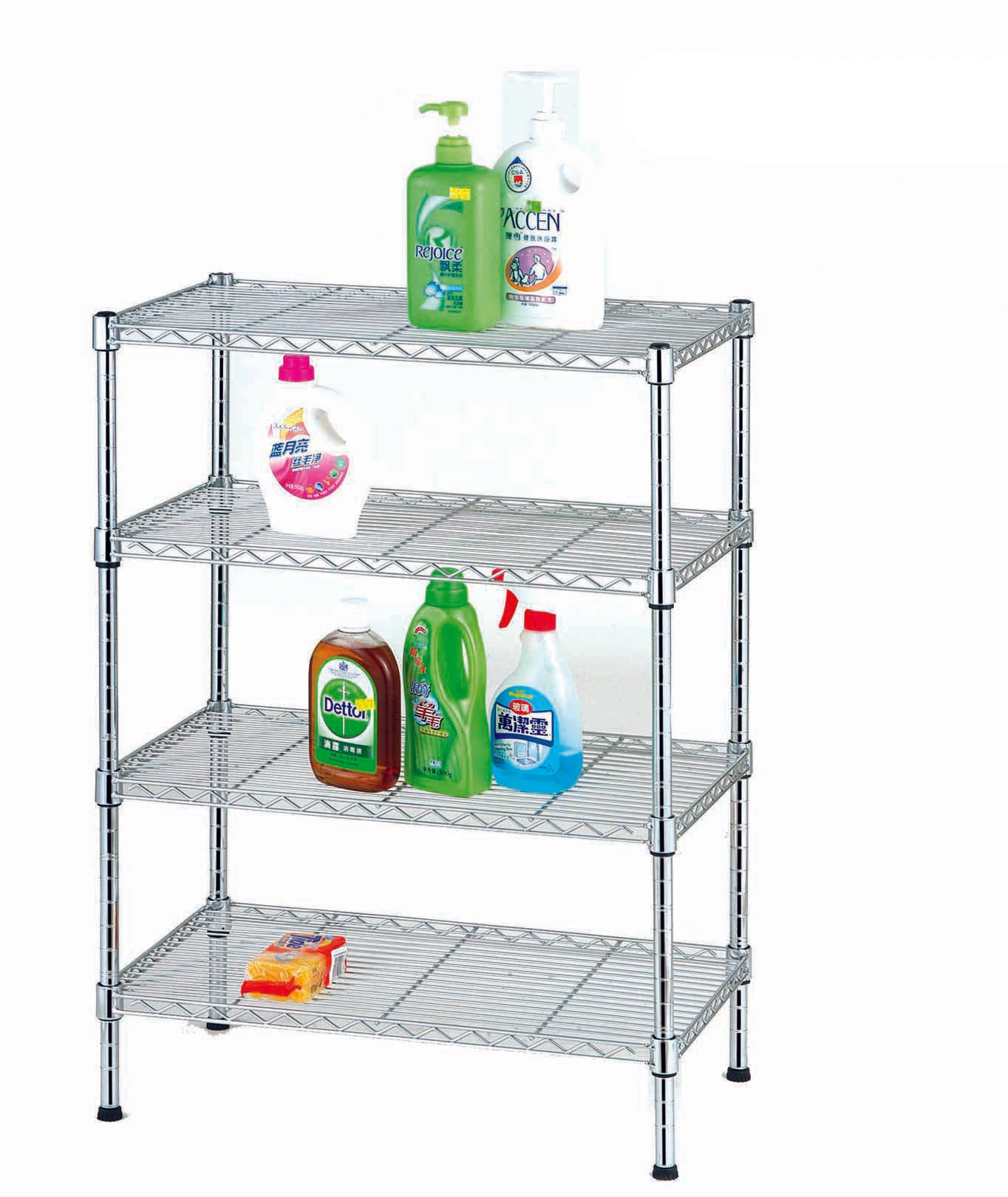 Estantería Wire Shelf de metal multiusos 75cm x 35cm x 90cm modelo CJ-B1070