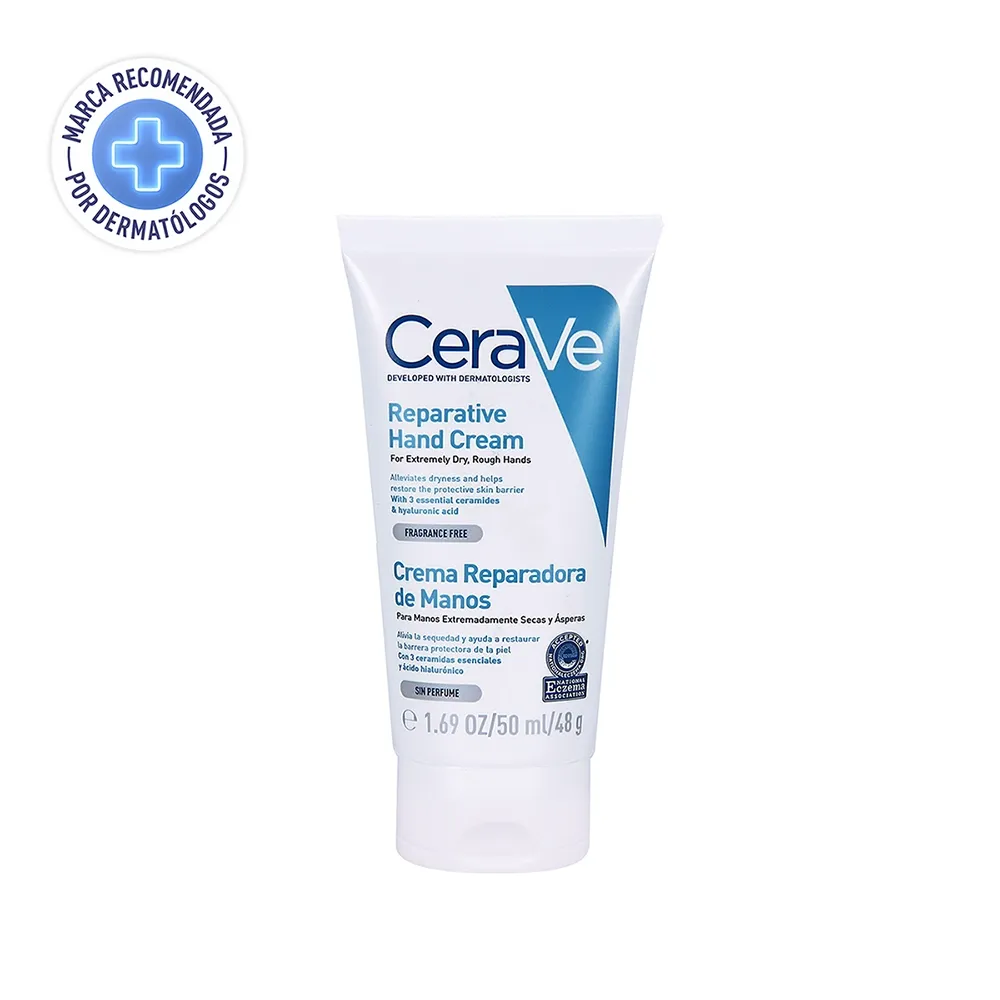 Crema reparadora Cerave de manos -50 ml