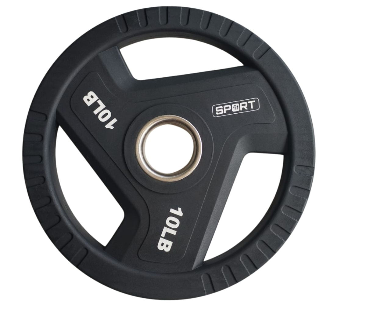 Disco Olímpico SportFit de 10 lb Recubierto de Uretano Premium y Núcleo Metálico