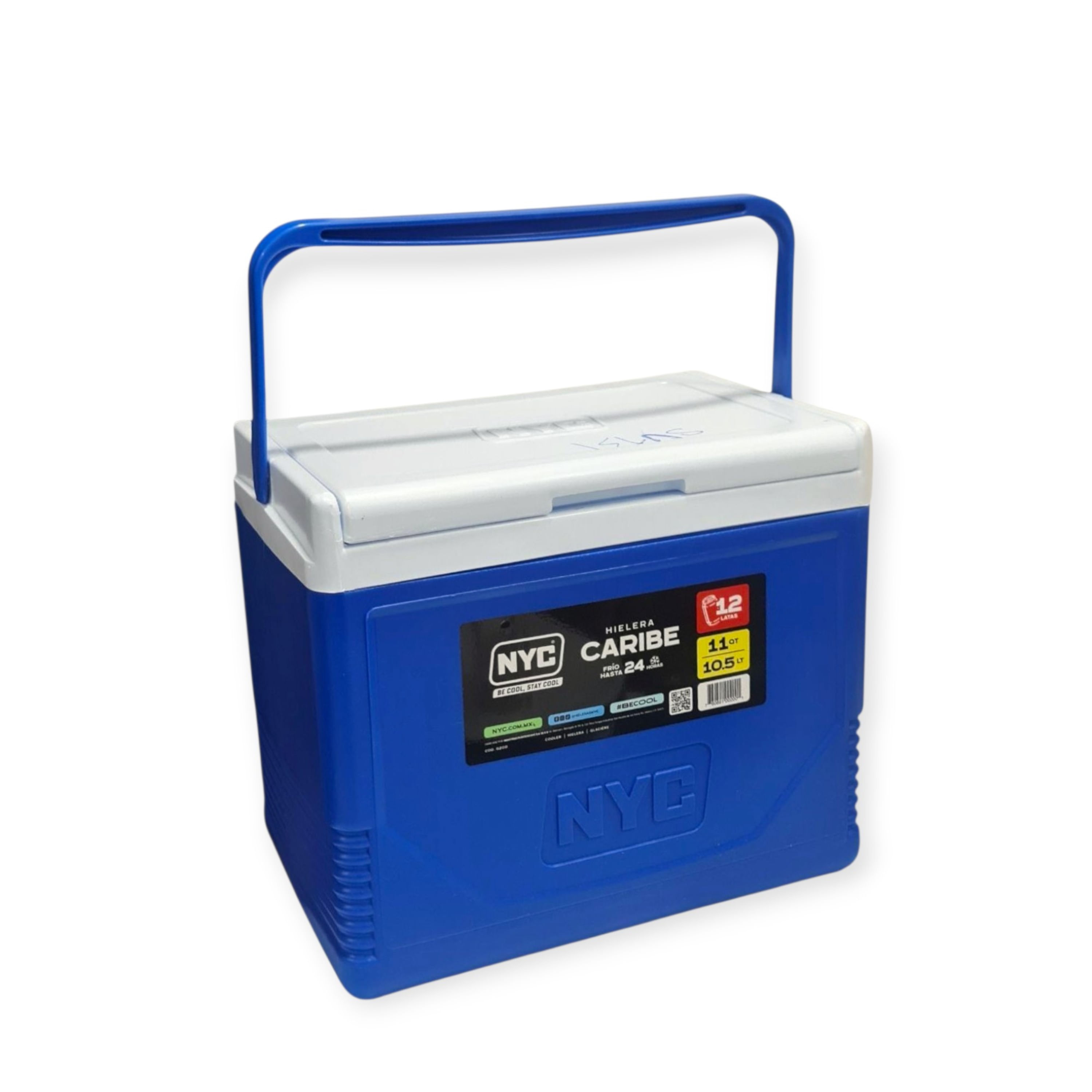 Hielera Nyc caribe color azul 11Qt 10.5 L Hielera caribe Nyc color azul 11Qt 10.5 L