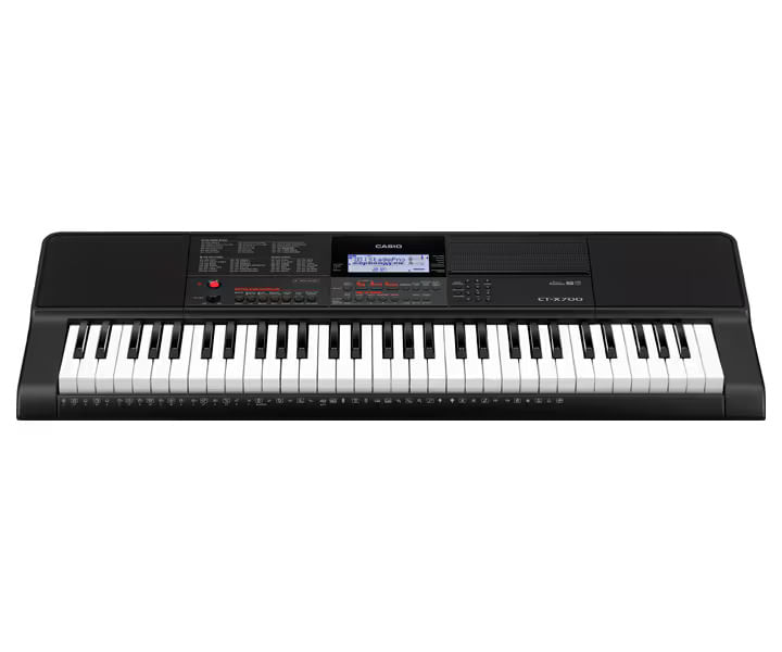 Teclado Casio CT‑X700 con 61 Teclas Sensitivas