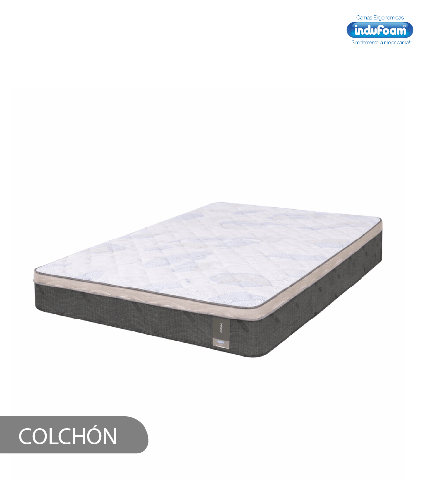 Colchón indufoam deluxe semi matrimonial Colchón indufoam deluxe tamaño semi matrimonial