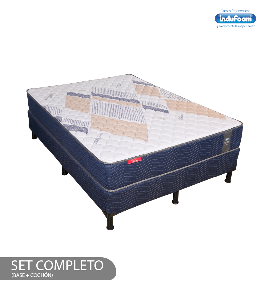 Set de cama indufoam triple crown (colchón + base) Set de cama indufoam triple crown tamañ…