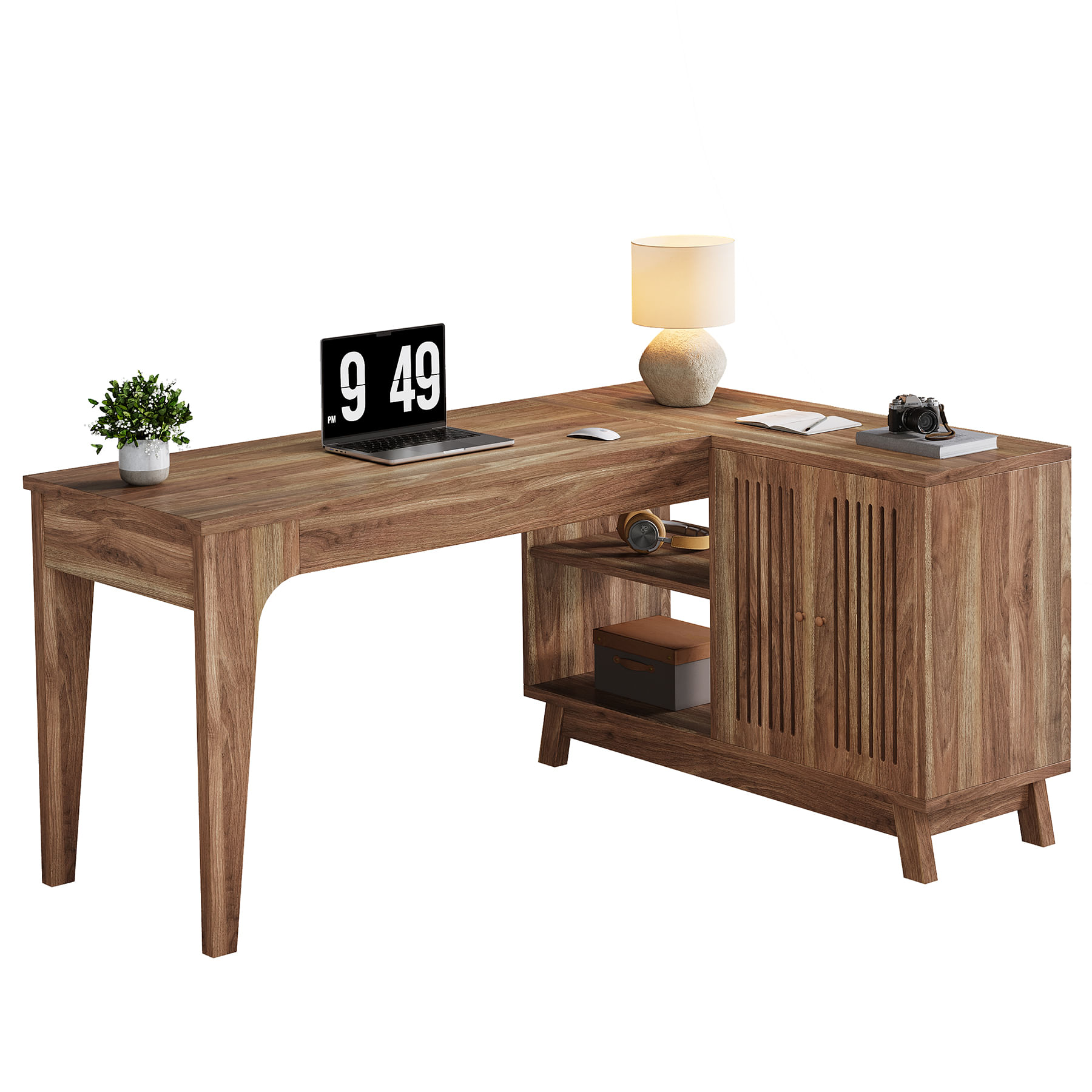 Escritorio L Tribesigns de madera MDF modelo: HOGA-XK00749