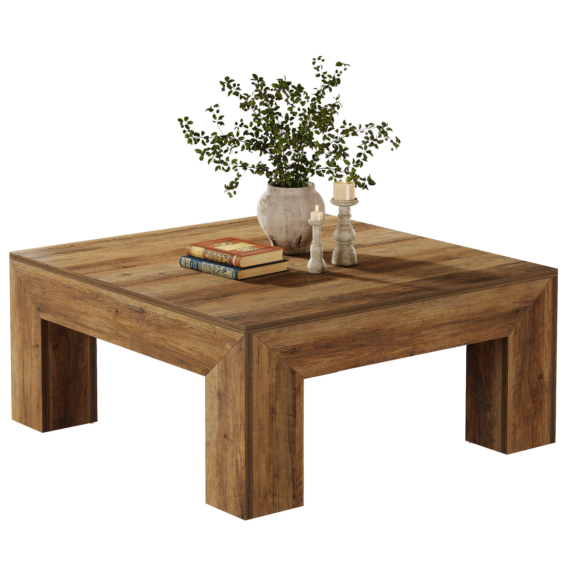 Mesa de centro Cuadrada Tribesigns MDF modelo: HOGA-RY0337