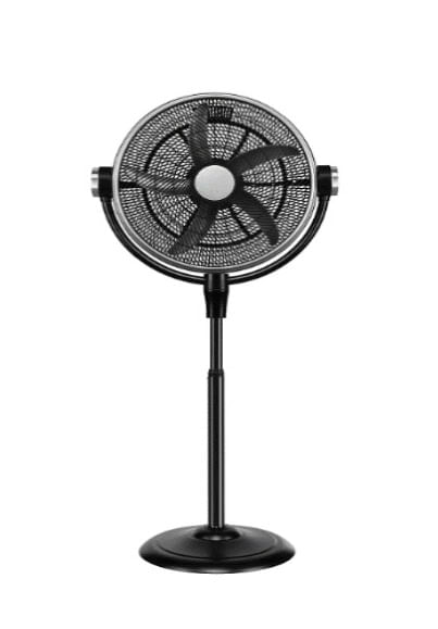 Ventilador ABM de pedestal de 20" Negro