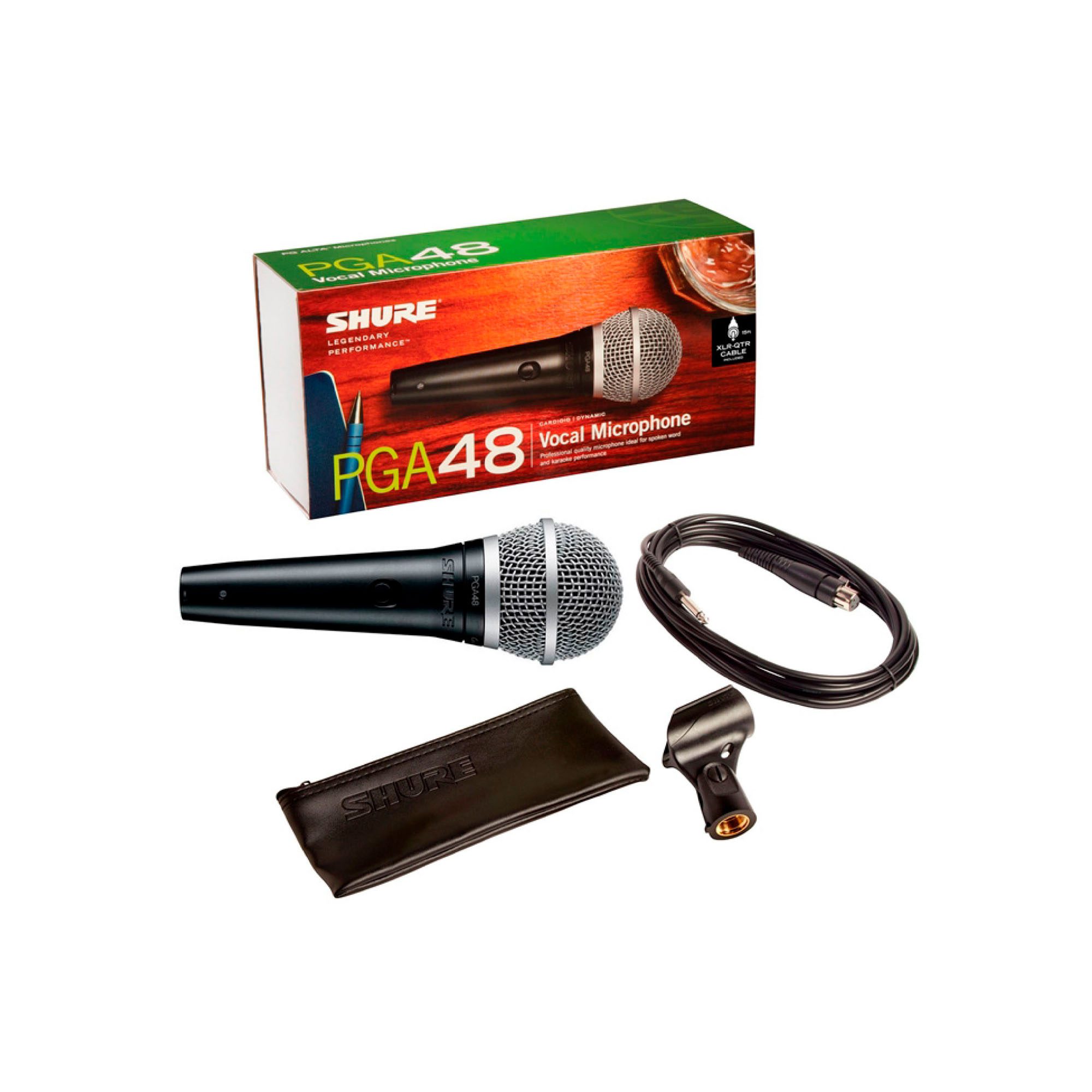 Micrófono SHURE cardioide dinámico para voces serie Pg Alta con cable Xlr