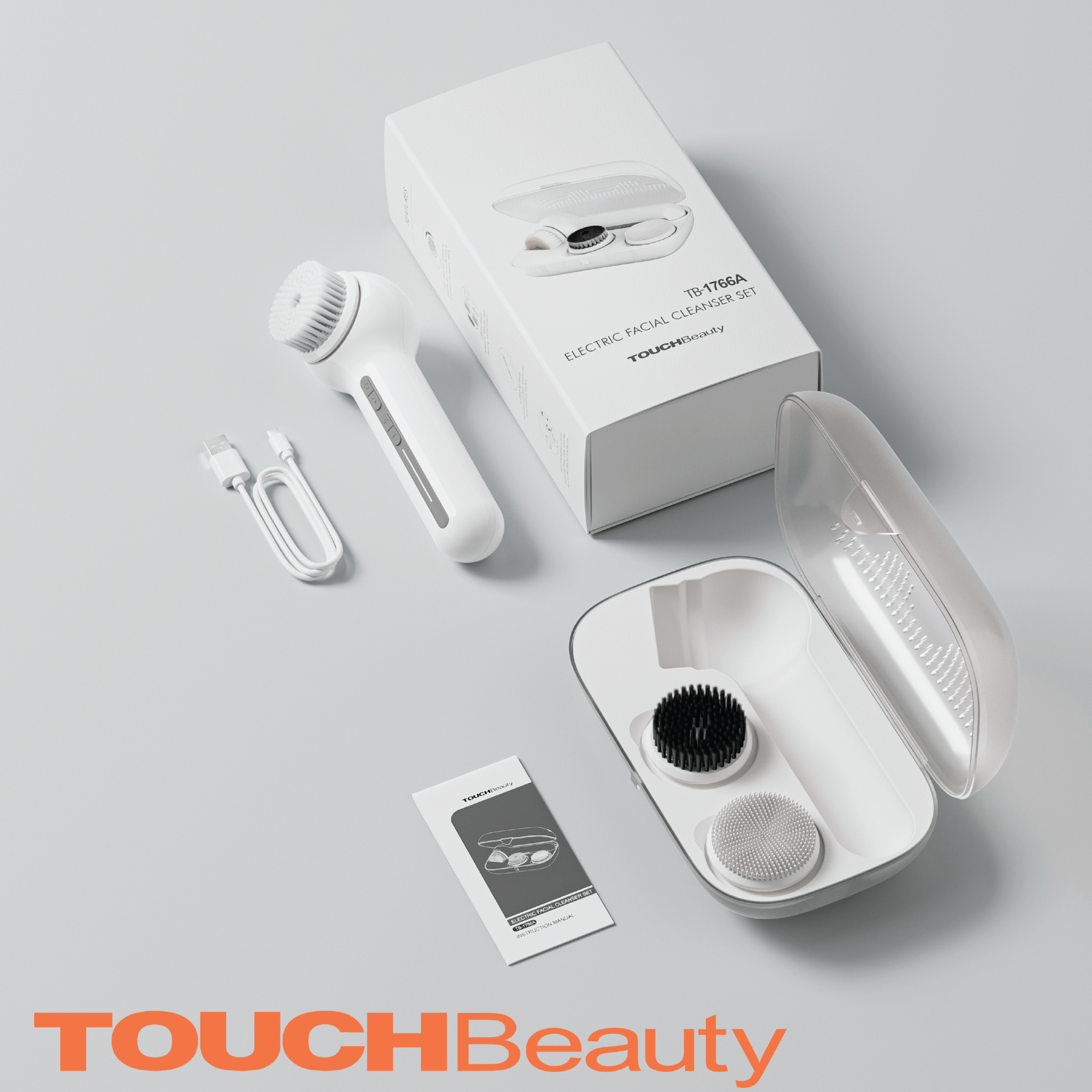 Set de Limpiador Facial Eléctrico TOUCH Beauty