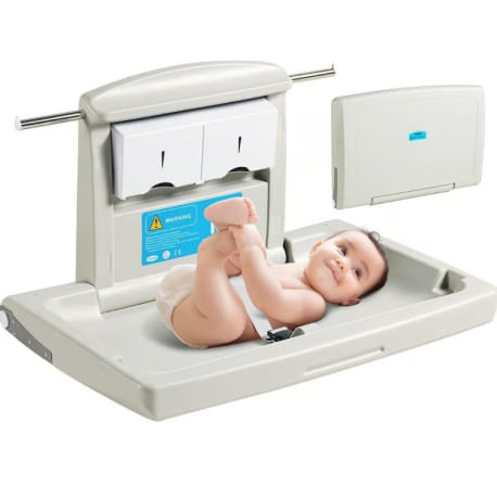 Cambiador de bebé ABM Medical Care horizontal para colocar en pared