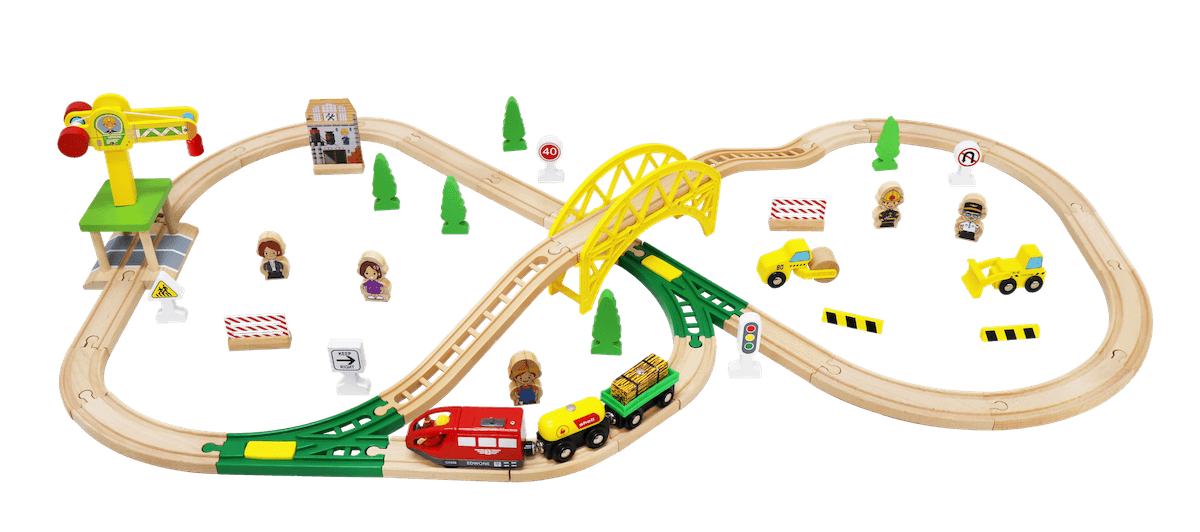 Tren Kids Educativo de Madera para Niños juguete modelo W04C187