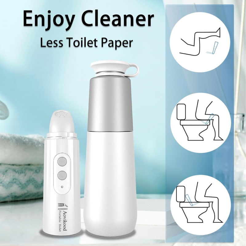 Bidet ABM Medical Care portátil de 1 boquilla recargable para uso en baño
