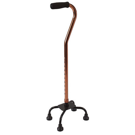 Bastón ABM Medical Care de 4 puntos color café