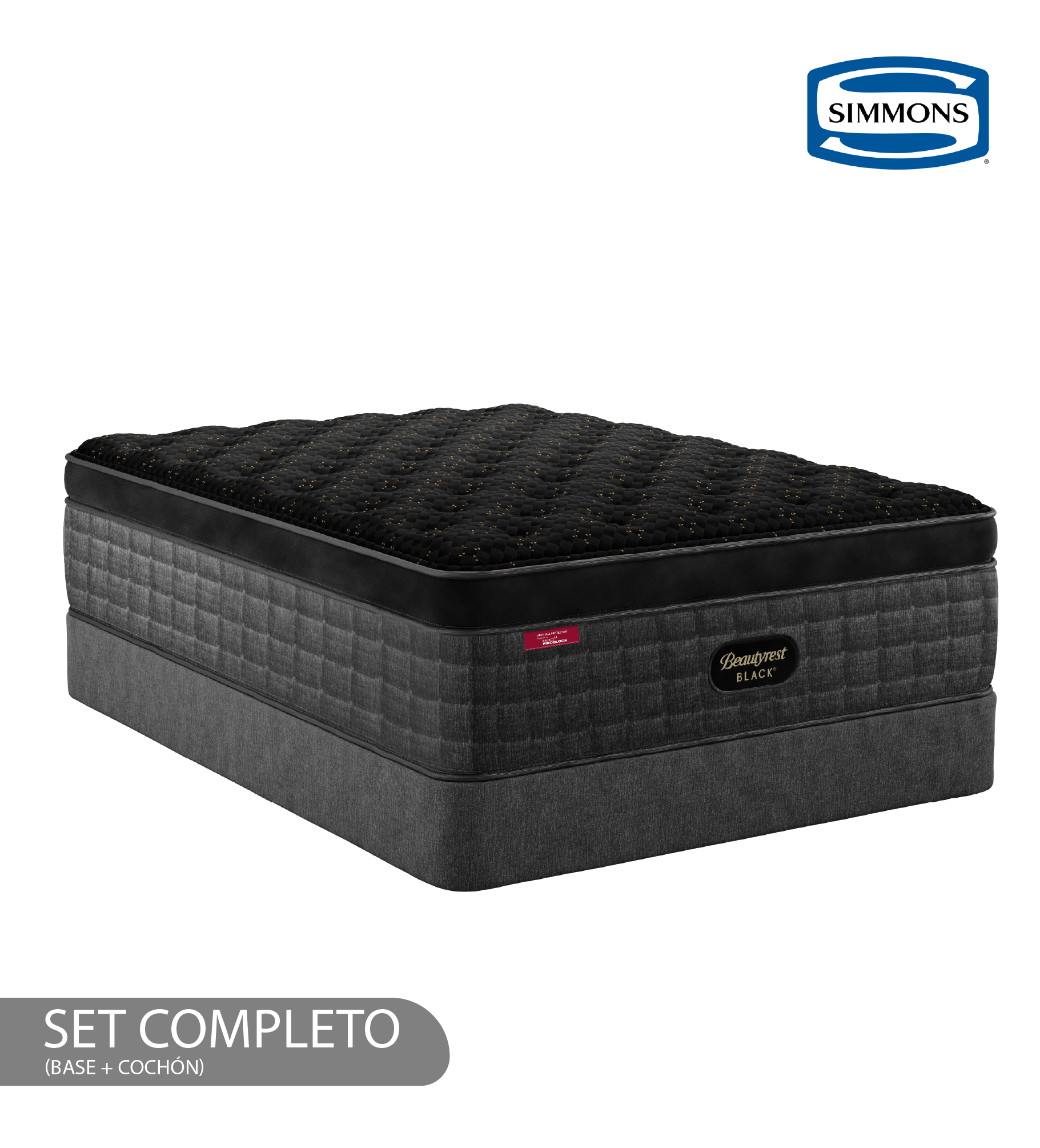 Set de Cama Simmons Beautyrest Luxury Collection Serie 3 Medium (Colchón + Base) Set de Ca…
