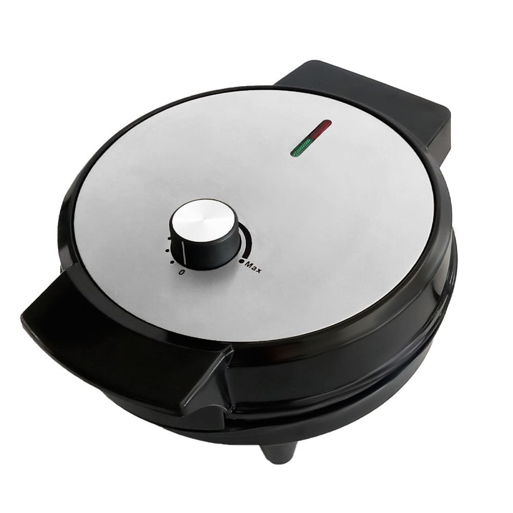Waflera mertec antiadherente de acero inoxidable 4 porciones