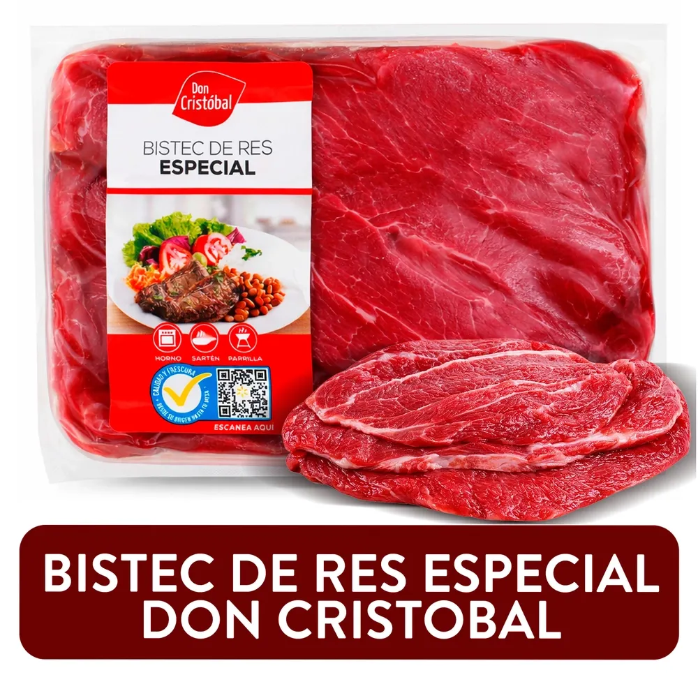 Bistec Don Cristóbal Especial Res Empacado - Precio Indicado por libra