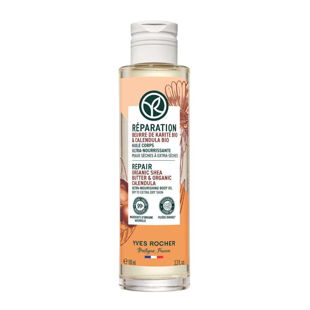 Aceite Corporal Karité Ultra Nutritivo Karité Y Caléndula Yves Rocher 100ml