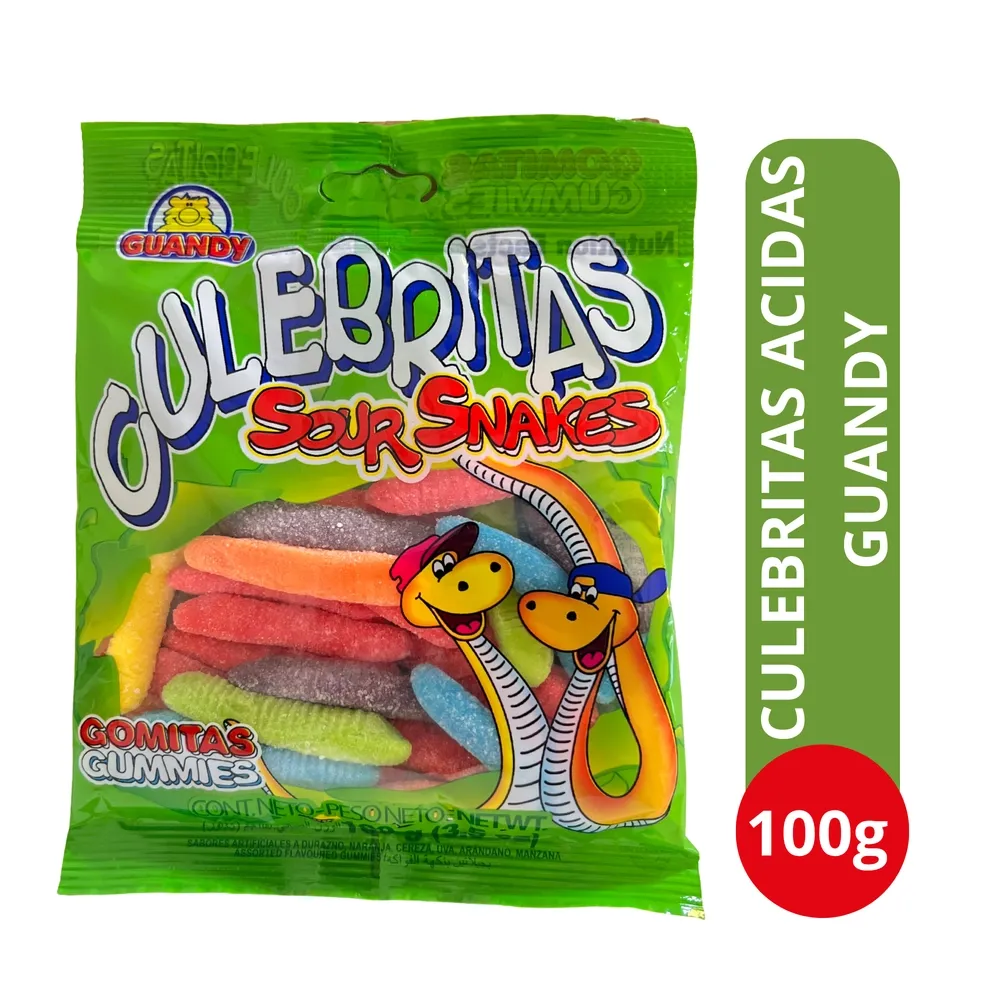 Gomitas Culebritas Verde Guandy