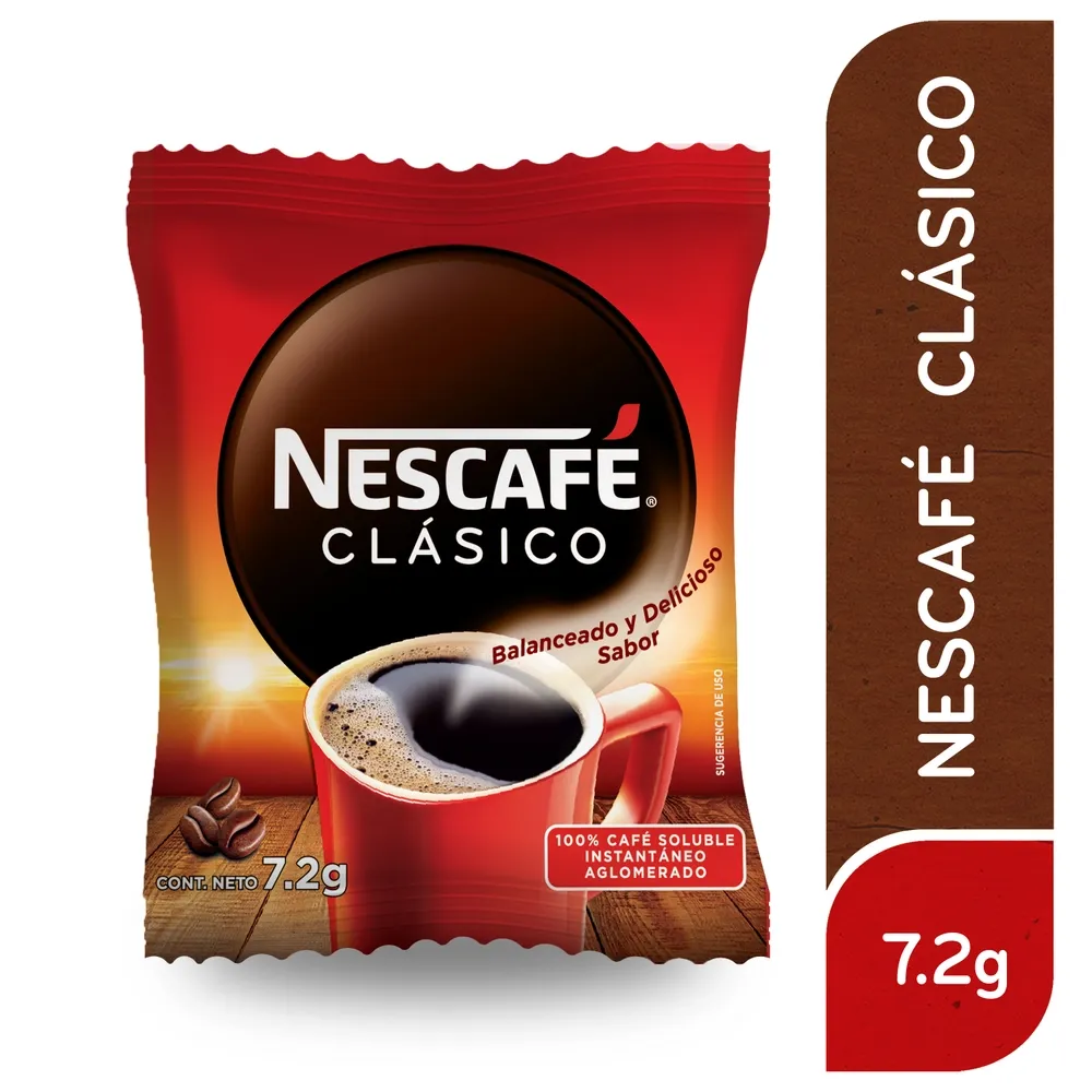Café Soluble Nescafé Clásico Sobre - 7,2 g