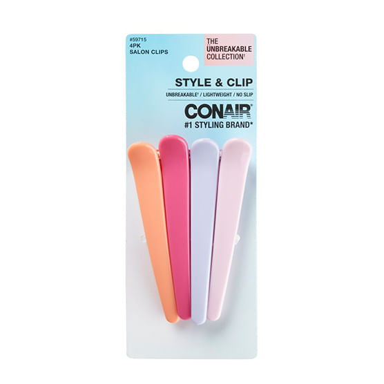 Pack de 4 clips CONAIR de salón irrompibles