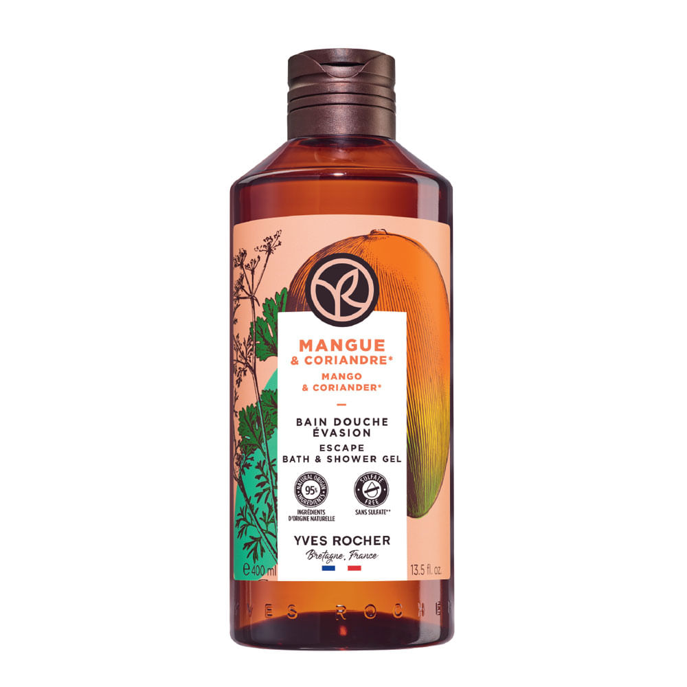 Gel De Ducha Mango & Cilantro Frasco Yves Rocher 400ml
