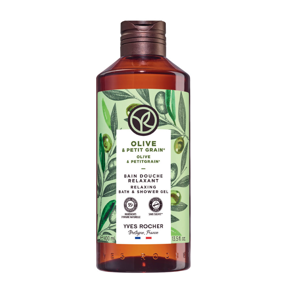 Gel De Ducha Oliva & Naranjo Amargo Frasco Yves Rocher 400ml